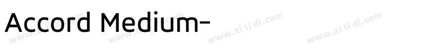 Accord Medium字体转换